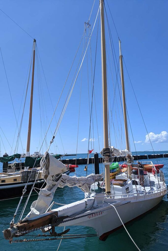 Danger Sailboat Key West Florida