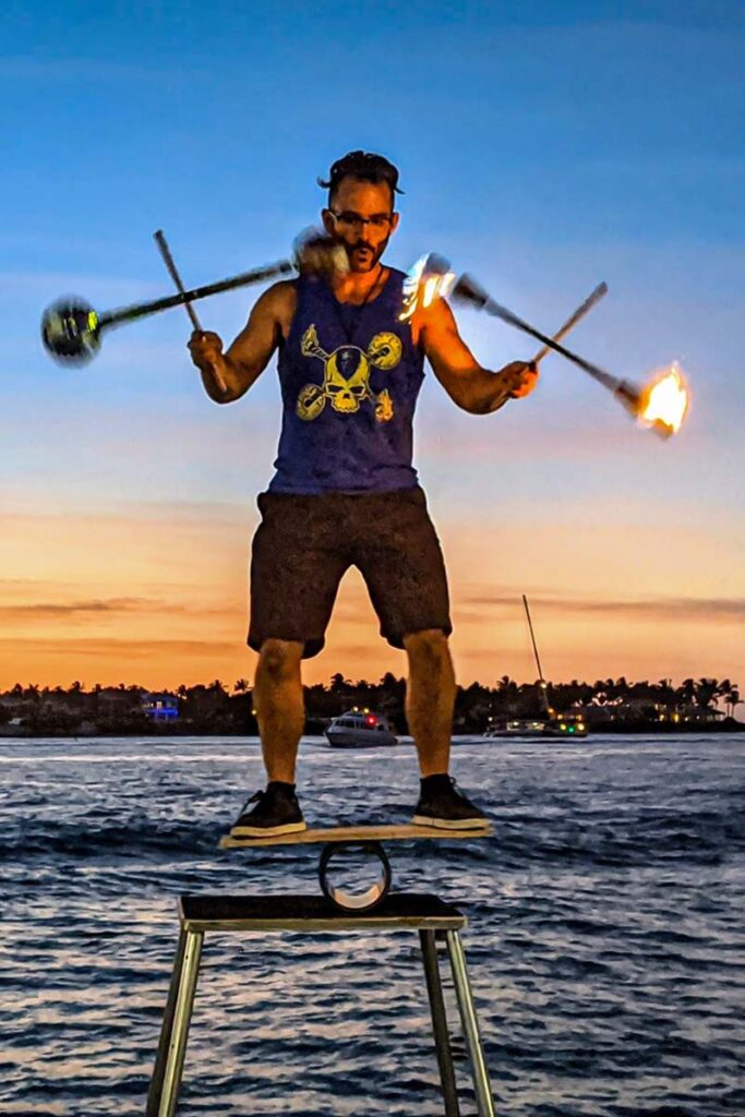 Key West sunset festival performer