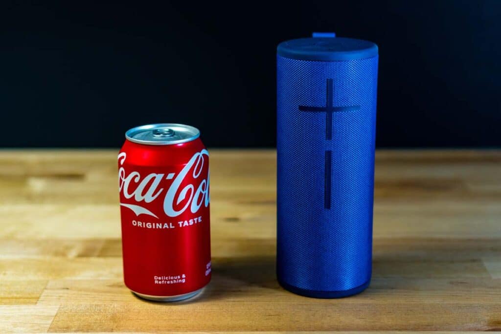 Boom 3 next to Coke can