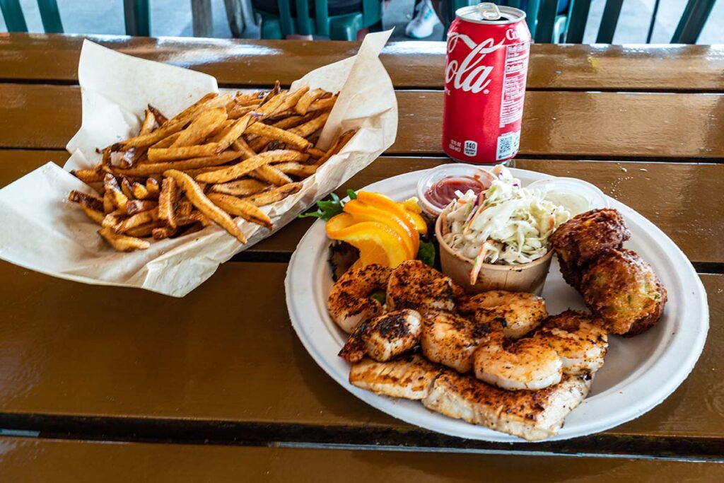 Burdines Seafood and French Fries