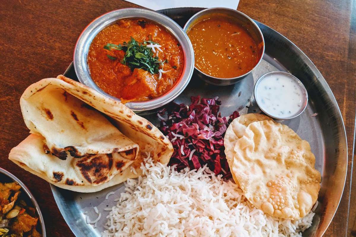 Chai Pani Butter Chicken Thali